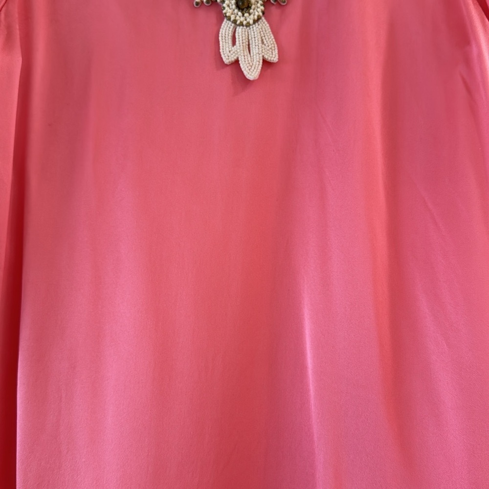 Barbara Bui Pink Beaded Tunic Top - Picture 13 of 16